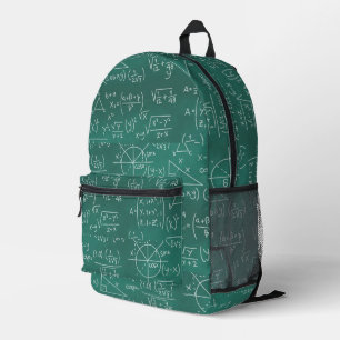 Mochila Impresa Math Formulas Geek Green