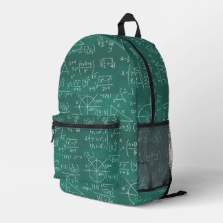 Mochila Impresa Math Formulas Geek Green