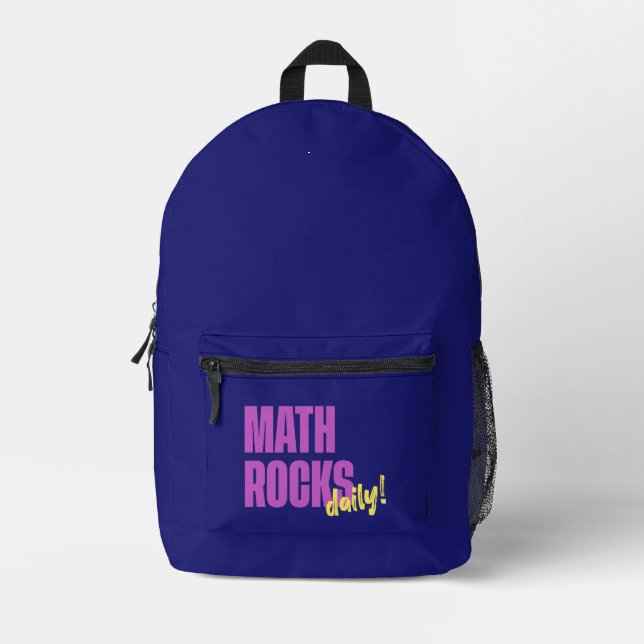 Mochila Impresa Math Rocks Daily (Anverso)