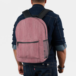 Mochila Impresa Mauve Purple Bamboo Madera Grano