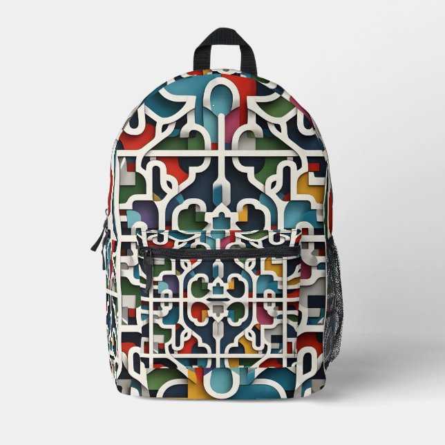 Mochila Impresa Maze cromático (Anverso)