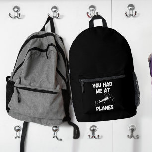 Mochila Impresa Me conquistaste con aviones, divertido, aviación s