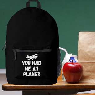 Mochila Impresa Me conquistaste con aviones, divertido, aviación s