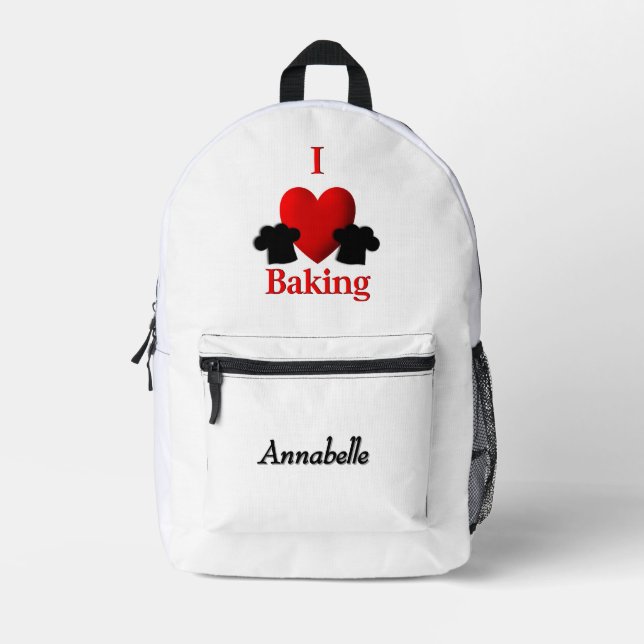 Mochila Impresa Me Gusta El Corazón Doble Lado Personal (Anverso)