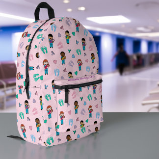 Mochila Impresa Médicas y enfermeras con recién nacidos