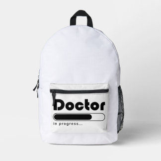 Mochila Impresa Médico En Progreso Barra De Carga Divertida De Fac