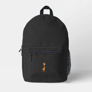 Mochila Impresa Mejor arte de jirafa para hombres y mujeres impres