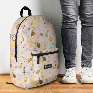 Mochila Impresa Melocotón de sandía de limón tropical afrutado ros