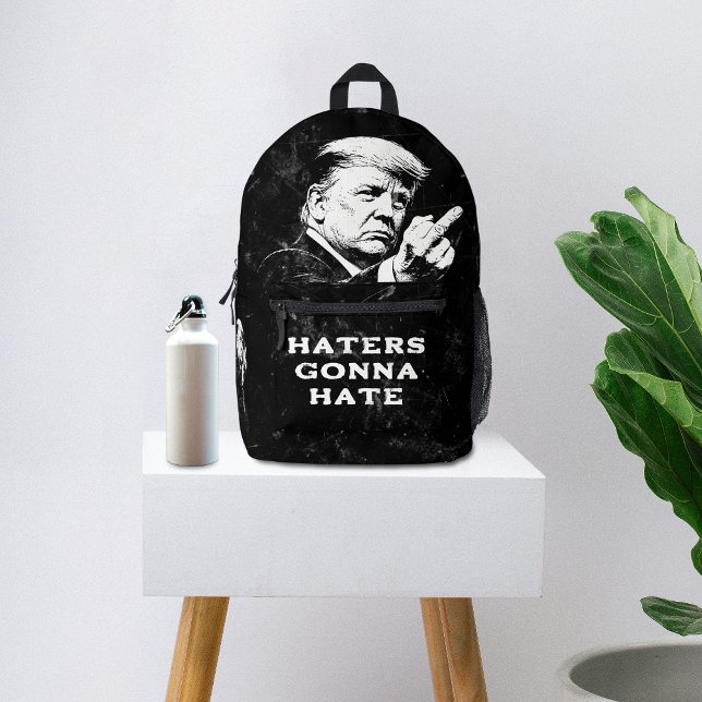 Mochila Impresa Meme Divertido Dedo Medio Trump 2026 (Subido por el creador)