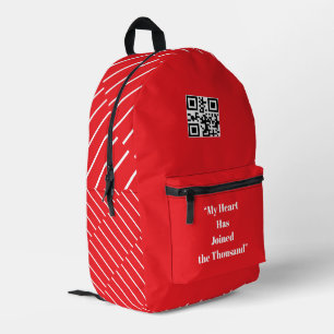 Mochila Impresa Mi corazón se ha unido al millar