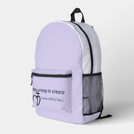 Mochila Impresa Mi historia es simple