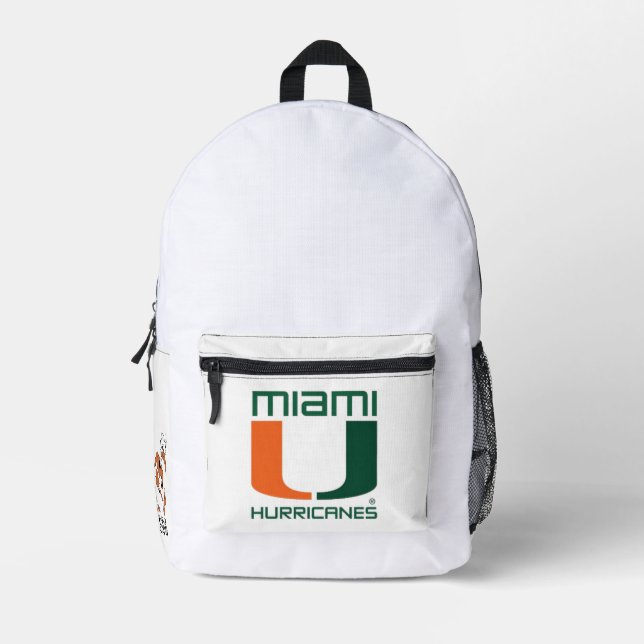 Mochila Impresa Miami Hurricanes (Anverso)
