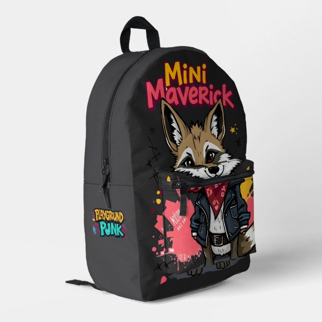 Mochila Impresa Mini Maverick Cool Rebel Coyote Playground Punk  (Esquina izquierda trasera)