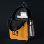 Mochila Impresa Minimalist Trail Hiking yellow Backpack<br><div class="desc">Hey! Want a backpack that's as awesome as you? Check out this black hiking backpack! The bright orange sides give it a cool, stylish vibe, and the "Peak Mood Daily" mountain design is just plain fun. Honestly, who wouldn't want to take this on their next adventure? It's got tons of...</div>