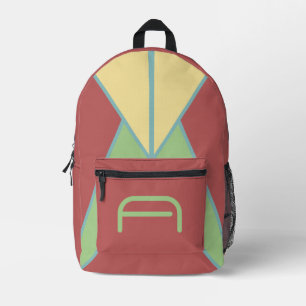 Mochila Impresa Mínimalista Estético Rojo Ladrillo Personalizado T