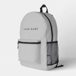 Mochila Impresa Minimalista Moderno Nombre Personalizado, Texto, F