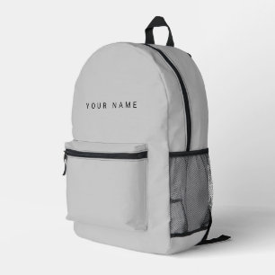 Mochila Impresa Minimalista Moderno Nombre Personalizado, Texto, F
