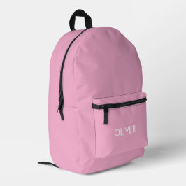 Mochila Impresa Minimalista Rosa Burbuja Vibrante Personalizado 