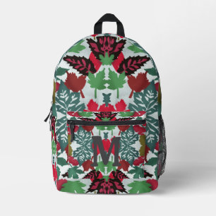 Mochila Impresa Minimalistas hojas con cordón 2 Colorido
