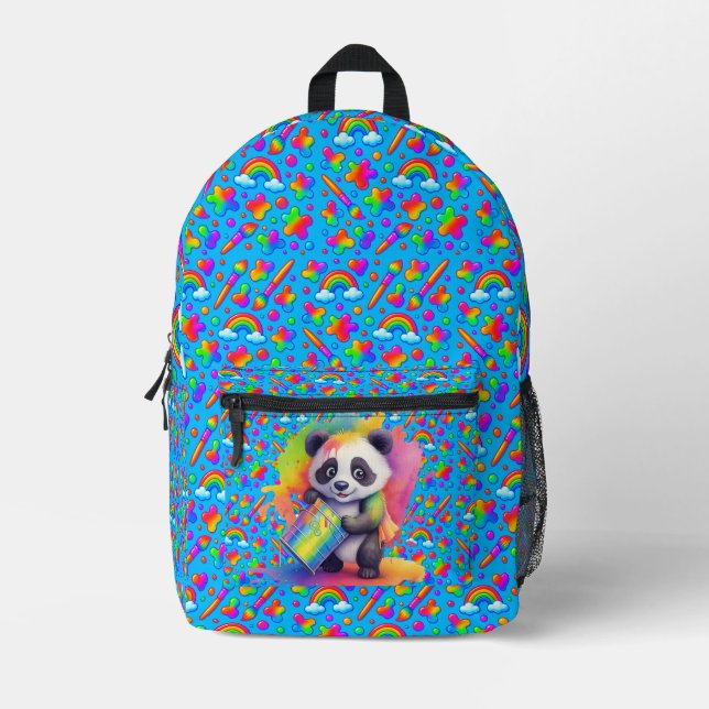 Mochila Impresa Miro the Panda Bear — Backpacks Col Cut Sew Bag (Anverso)