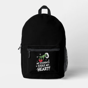 Mochila Impresa Mis alumnos me robaron el corazón Xmas Navidad Pro