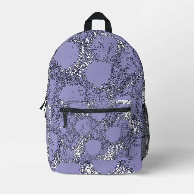 Mochila Impresa Misty Shamrocks Backpack – Trendy & Artistic (Anverso)