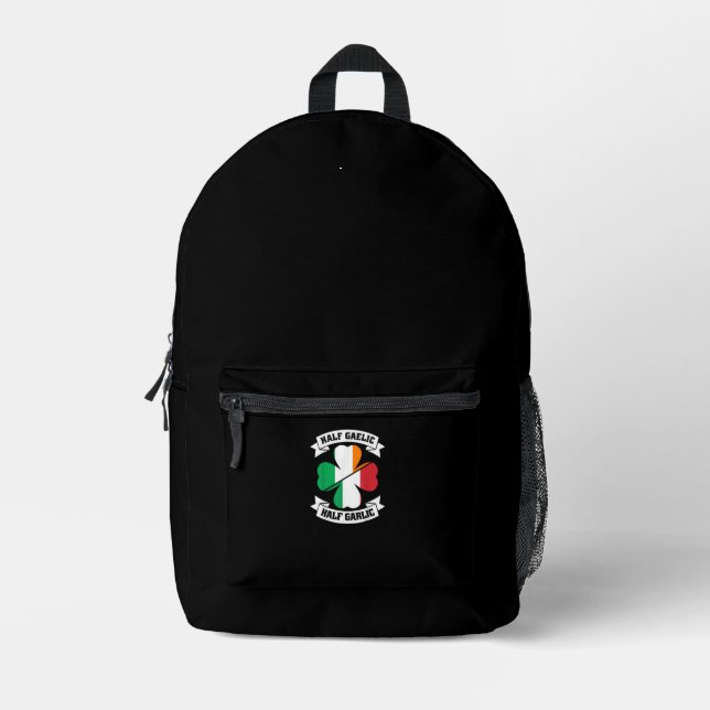 Mochila Impresa Mitad gaélico italiano irlandés mitad gaélico Sain (Anverso)