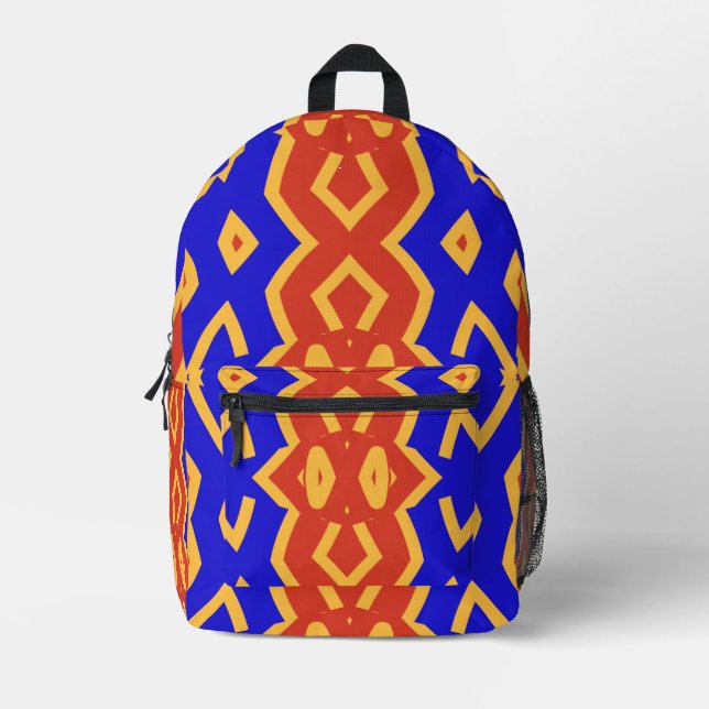 Mochila Impresa Mochila, un diseño clásico multicolor elegante (Anverso)
