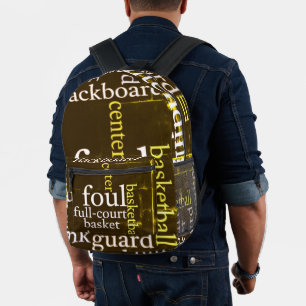 Mochila Impresa Moda: Accesorio de básquetbol impreso
