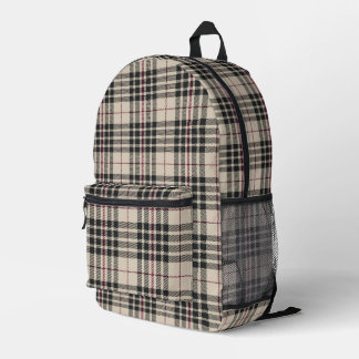 Mochila Impresa Moda British Plaid Luxury Fashion Tartan