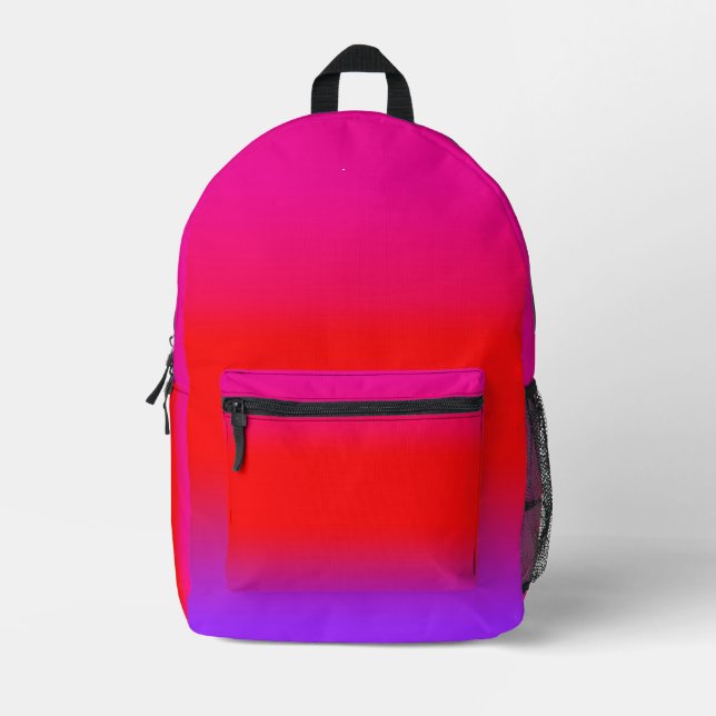 Mochila Impresa Moda de ormbre púrpura rosa profundo magenta (Anverso)