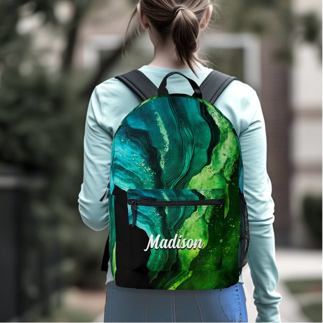 Mochila Impresa moda giratoria imitación purpurina arte monograma (Subido por el creador)