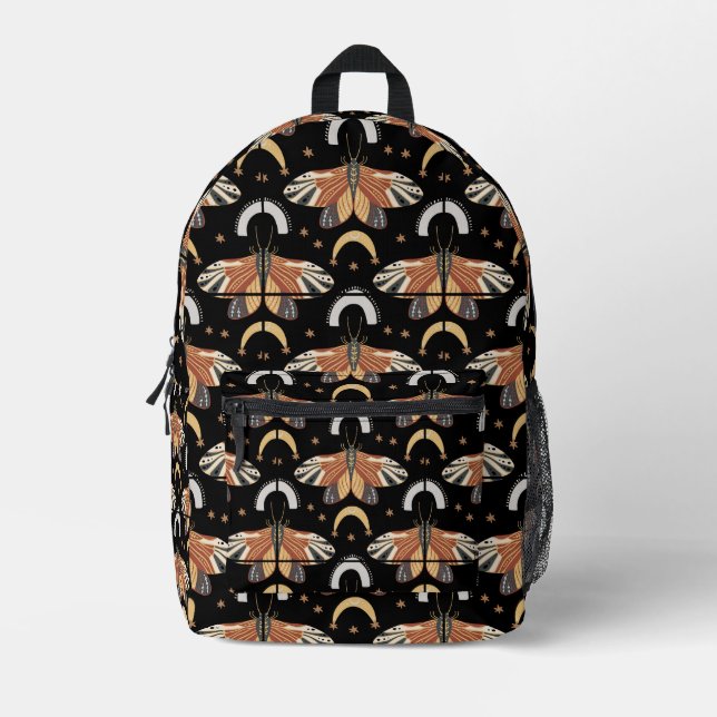 Mochila Impresa Moda mística y luna (Anverso)