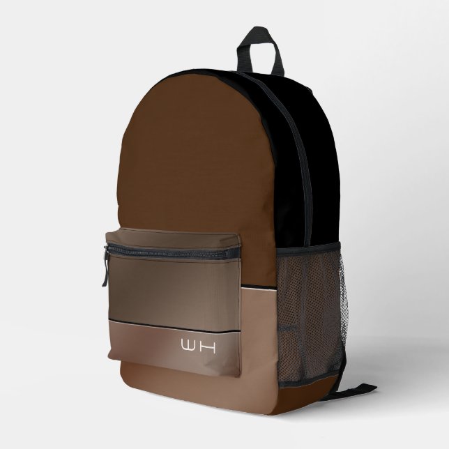 Mochila Impresa Moda Modern Business Brown (Esquina derecha trasera )