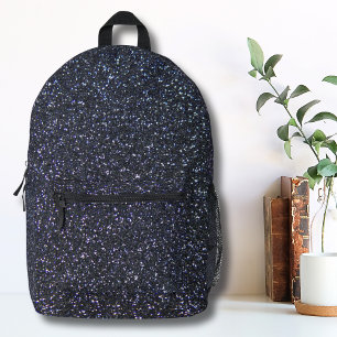 Mochila Impresa Moda Purpurina negro