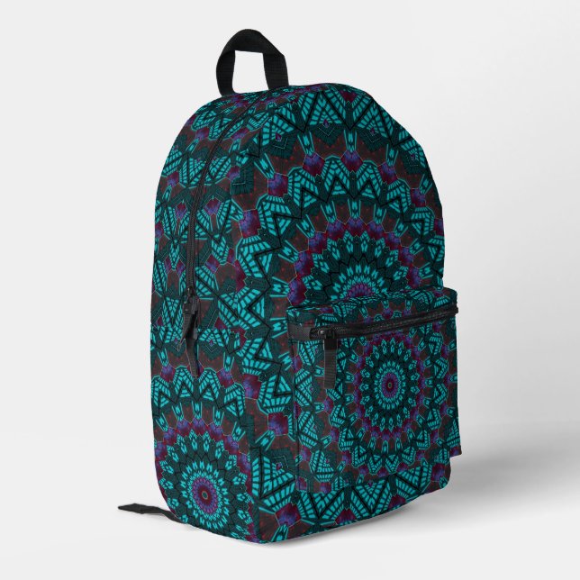 Mochila Impresa Moda Retro Boho Bohemian en el sudoeste de Mandala (Esquina izquierda trasera)