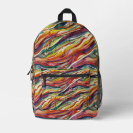 Mochila Impresa Modern abstract geometric digital pattern 40