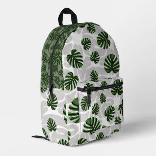 Mochila Impresa Modern Boho Botanical Leaves Pattern
