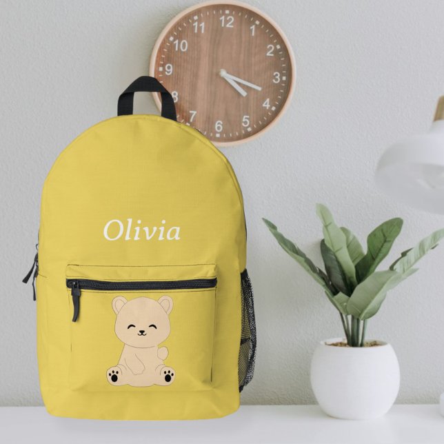 Mochila Impresa Modern Kids' Backpack with Bear - Personalized  (Subido por el creador)