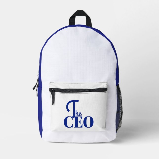 Mochila Impresa Modern Minimal The CEO Blue (Anverso)