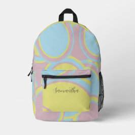 Mochila Impresa Modern Pastel Abstract Painting