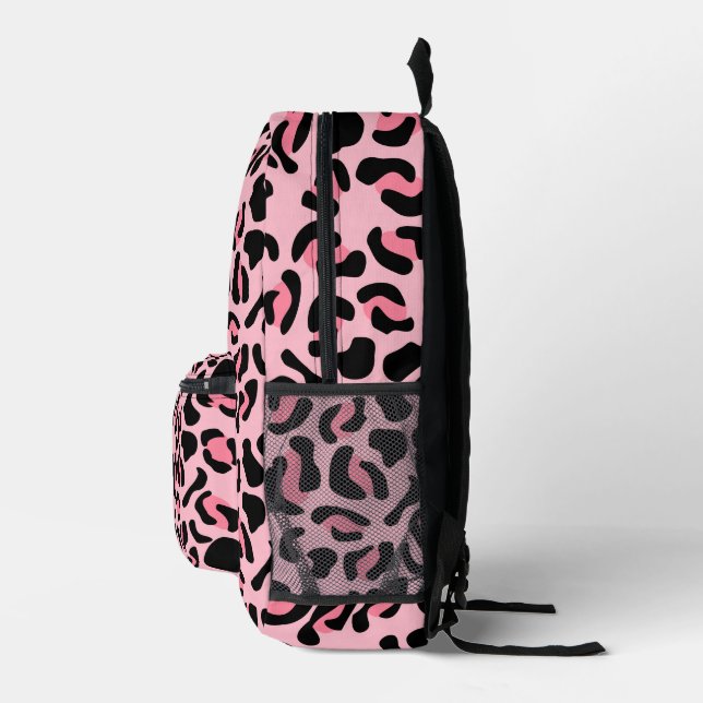 Mochila Impresa Modern Pink Leopard Pattern Animal (Derecha)