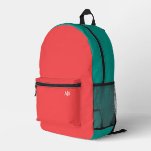 Mochila Impresa Modern Summer Coral Monogram