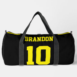 Mochila impresa moderna amarilla de fútbol persona