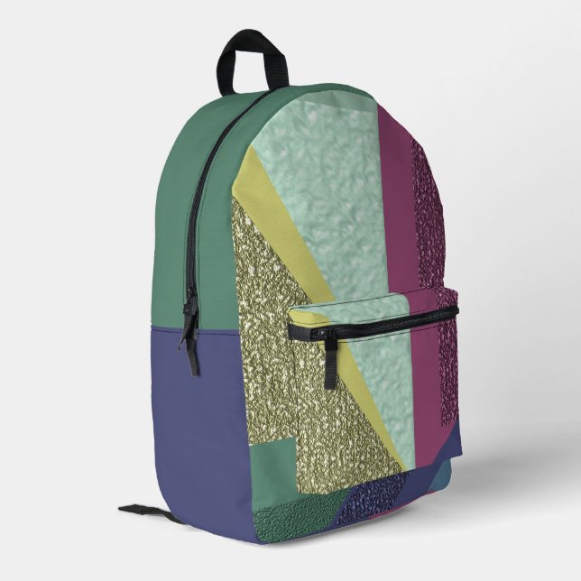 Mochila Impresa Moderno Abstracto  (Esquina izquierda trasera)