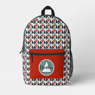 Mochila Impresa Moderno elegante chic personalizado con estilo 