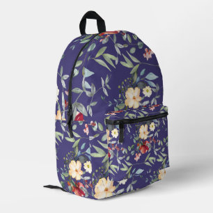 Mochila Impresa Moderno Estilo Floral Acuarela de Primavera Elegan