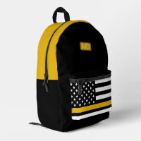 Moderno Monogramado 911 Dispatcher Thin Gold Line