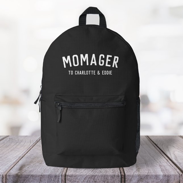 Mochila Impresa Momager | Nombres modernos de niños gerentes de ma (Subido por el creador)