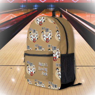 Mochila Impresa Momento de jugar a los bolos personalizado